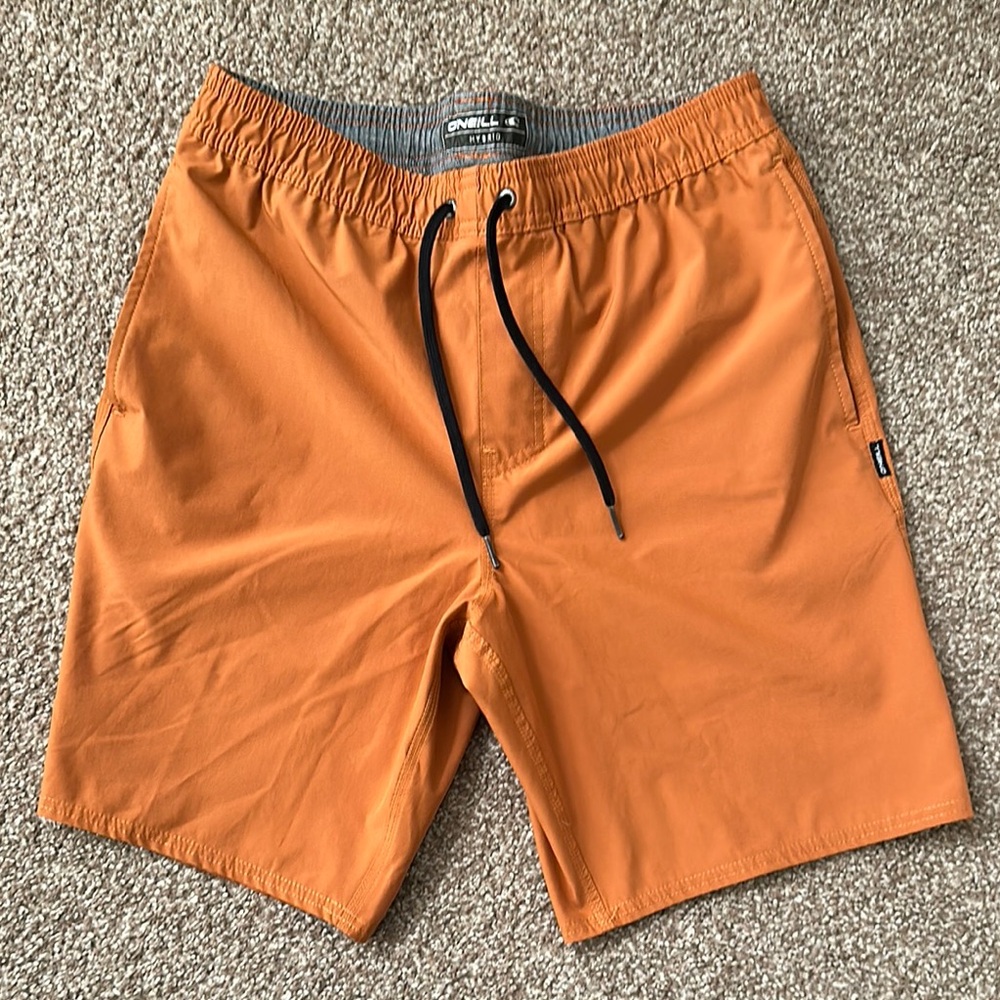 O'Neill Hybrid Hyperdry Burnt Orange Swim Trunks